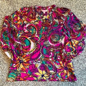 LILLY PULITZER ELSA SILK TOP